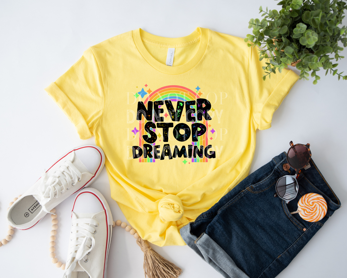 Never Stop Dreaming - Direct To Film Transfer