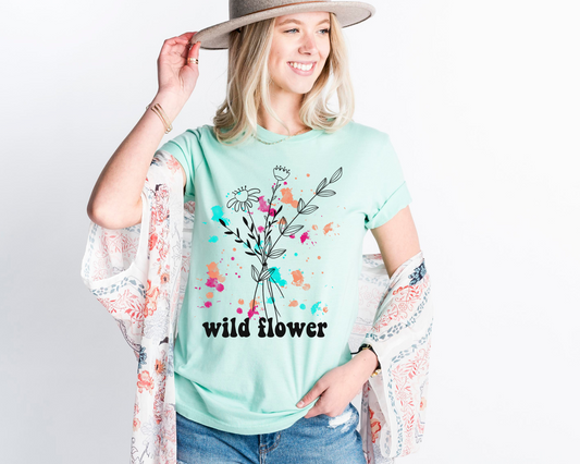 Wild Flower - Direct To Film Transfer