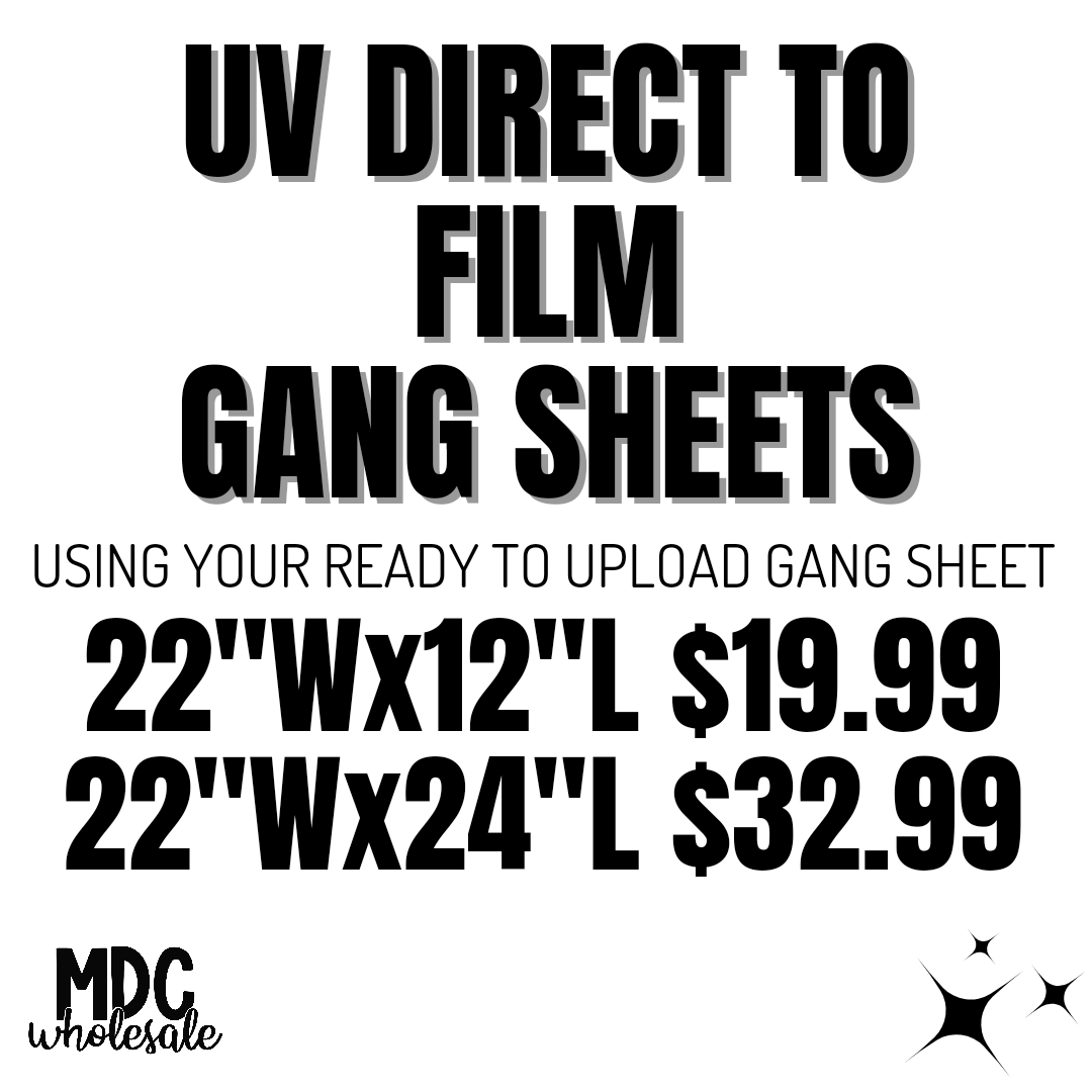 UV Direct To Film Gang Sheets - Using Your Own Software Ready To Print