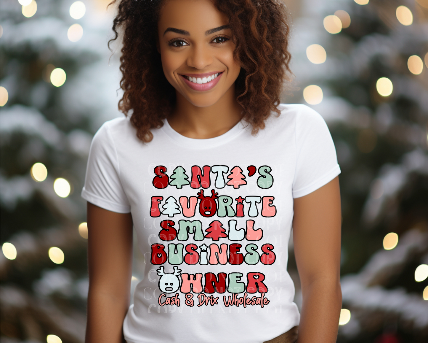 Santa's Favorite Small Business Owner - Direct To Film Transfer