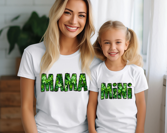 Mama/Mini Shamrock - Direct To Film Transfer