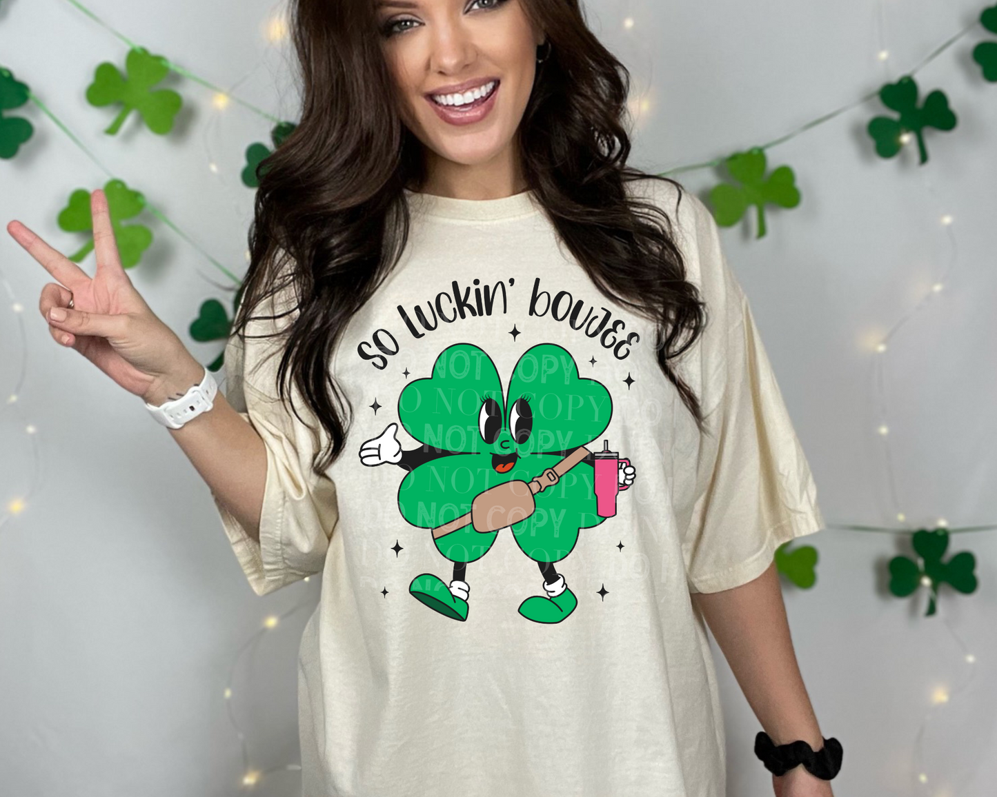 One Lucky Shamrock - Direct To Film Transfer