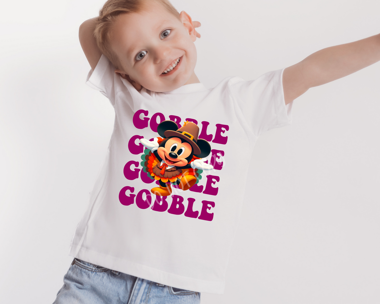 Gobble Gobble Gobble Mouse - Direct To Film Transfer