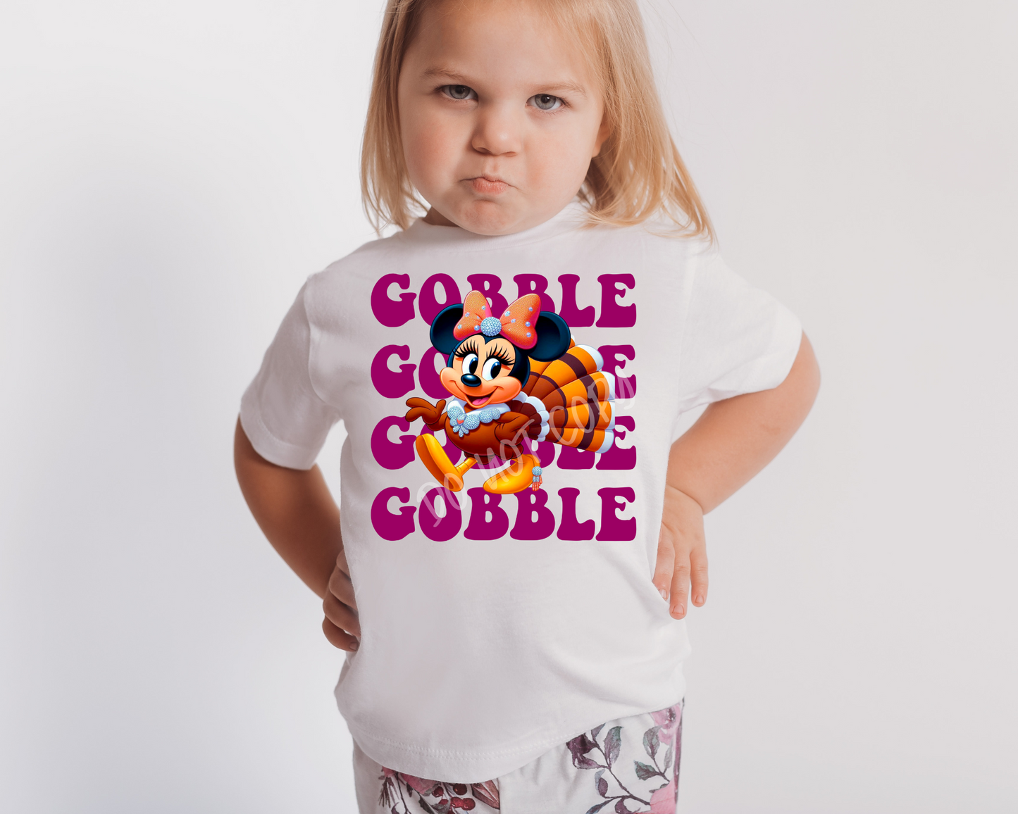 Gobble Gobble Gobble Mouse - Direct To Film Transfer