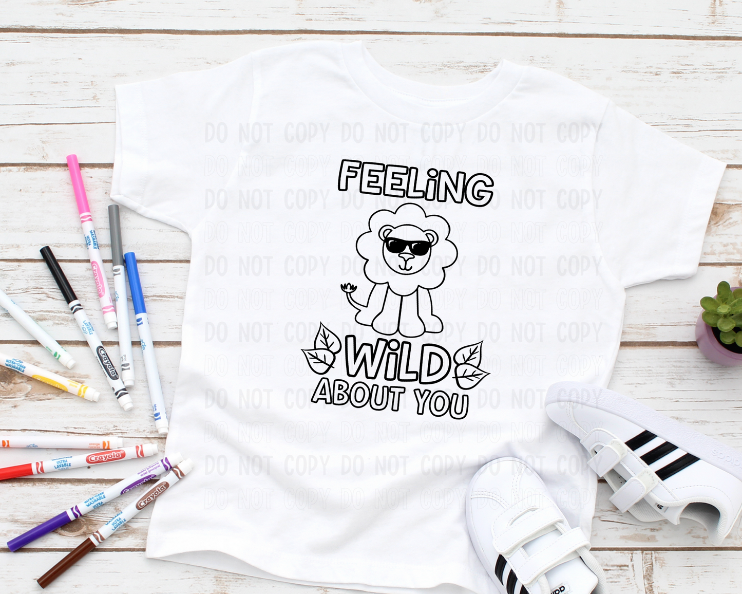 Feeling Wild About You Coloring Transfer - Direct To Film Transfer