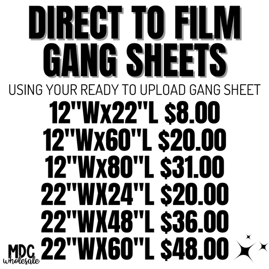 Direct To Film Gang Sheets - Using Your Own Software Ready To Print