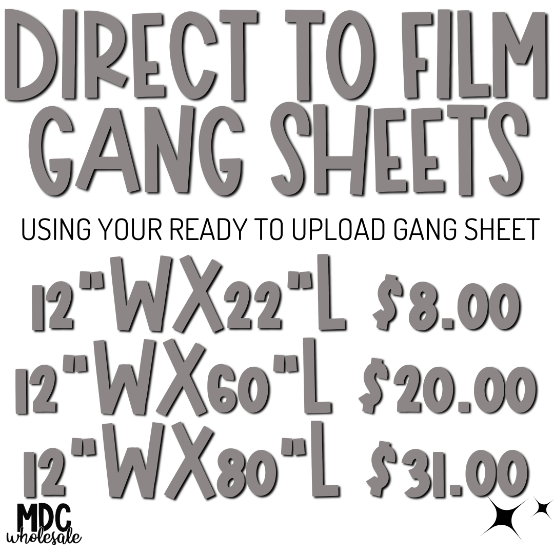 Direct To Film Gang Sheets - Using Your Own Software Ready To Print