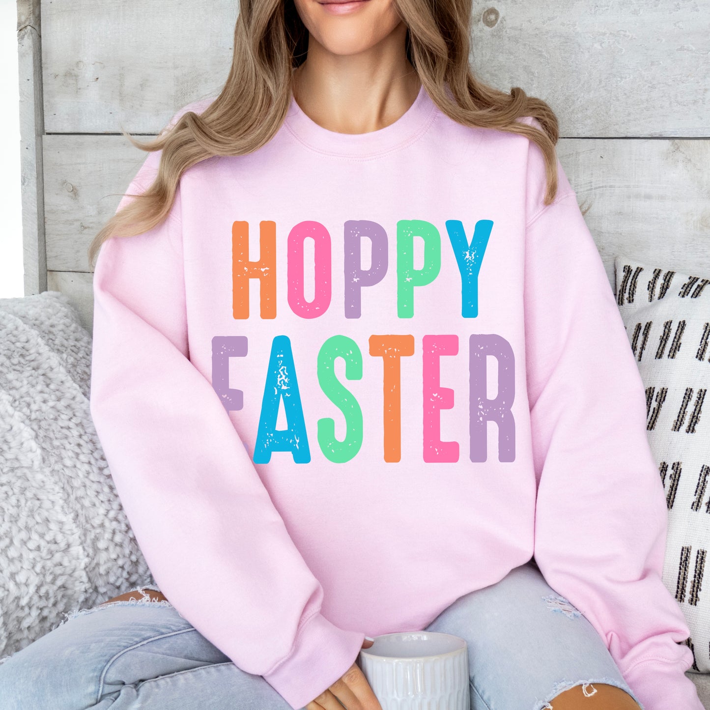 Hoppy Easter Faux Neon - Direct To Film Transfer