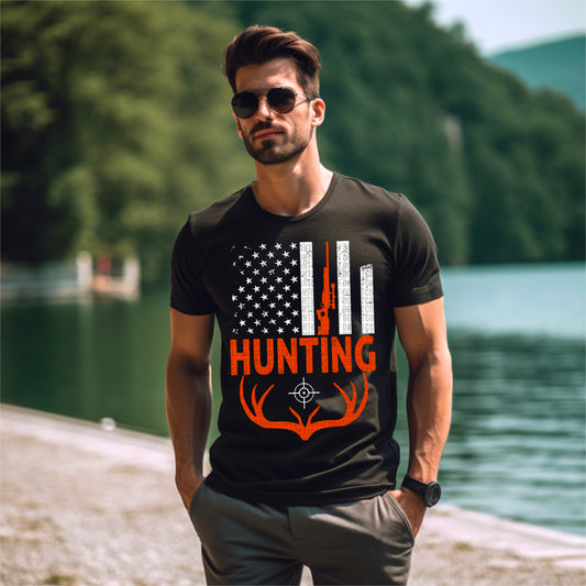 Deer Hunting Flag - Direct To Film Transfer