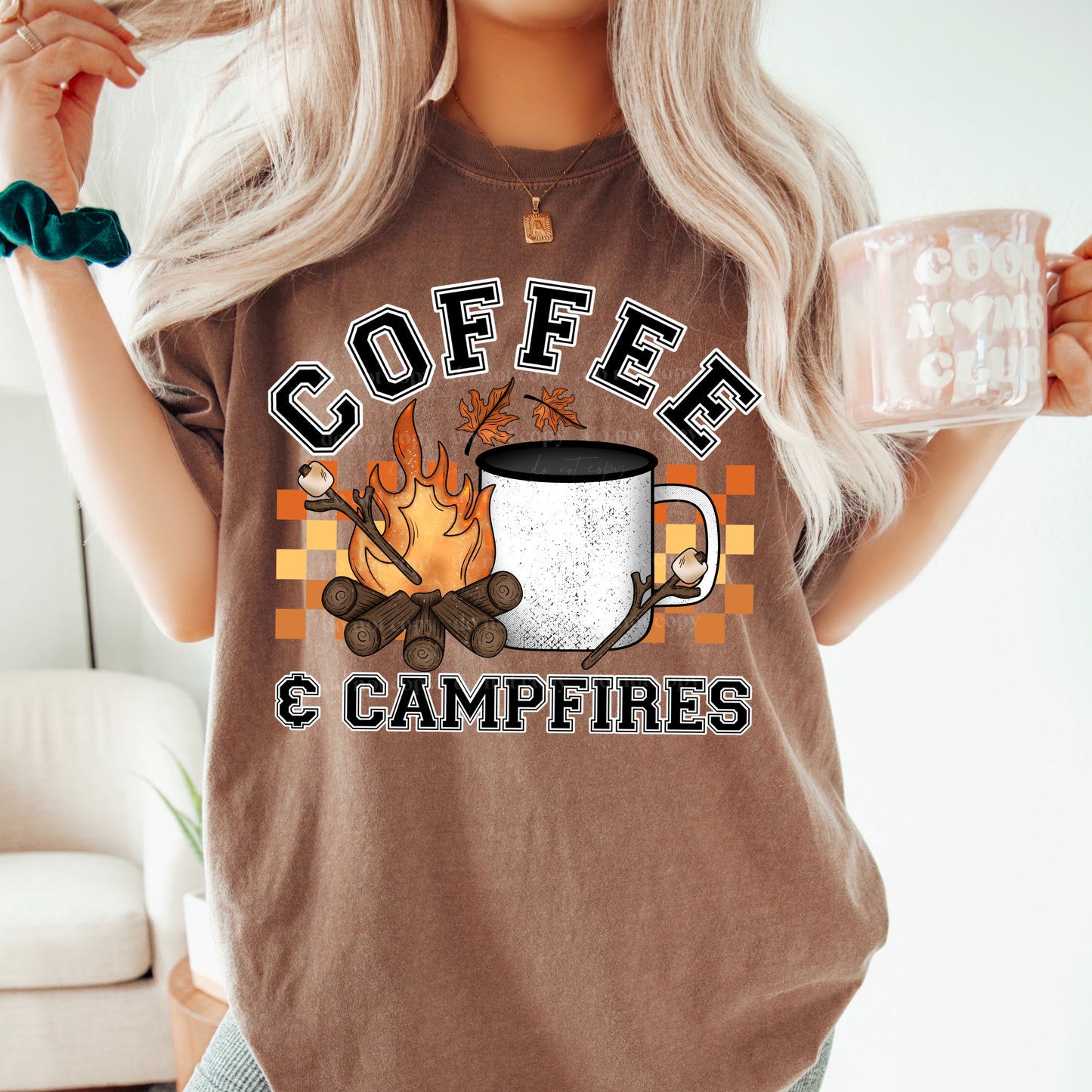 Coffee & Campfires - Direct To Film Transfer