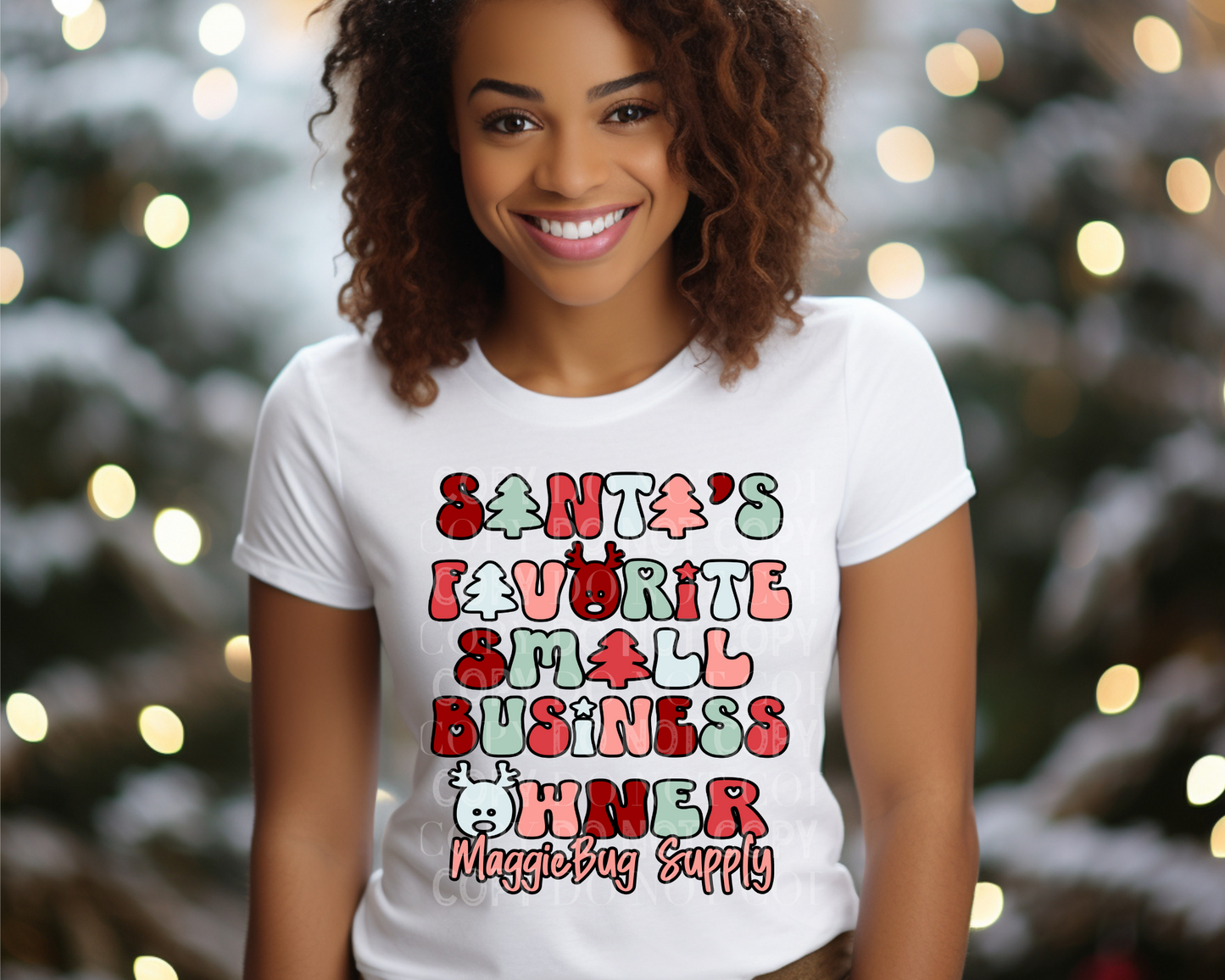 Santa's Favorite Small Business Owner - Direct To Film Transfer