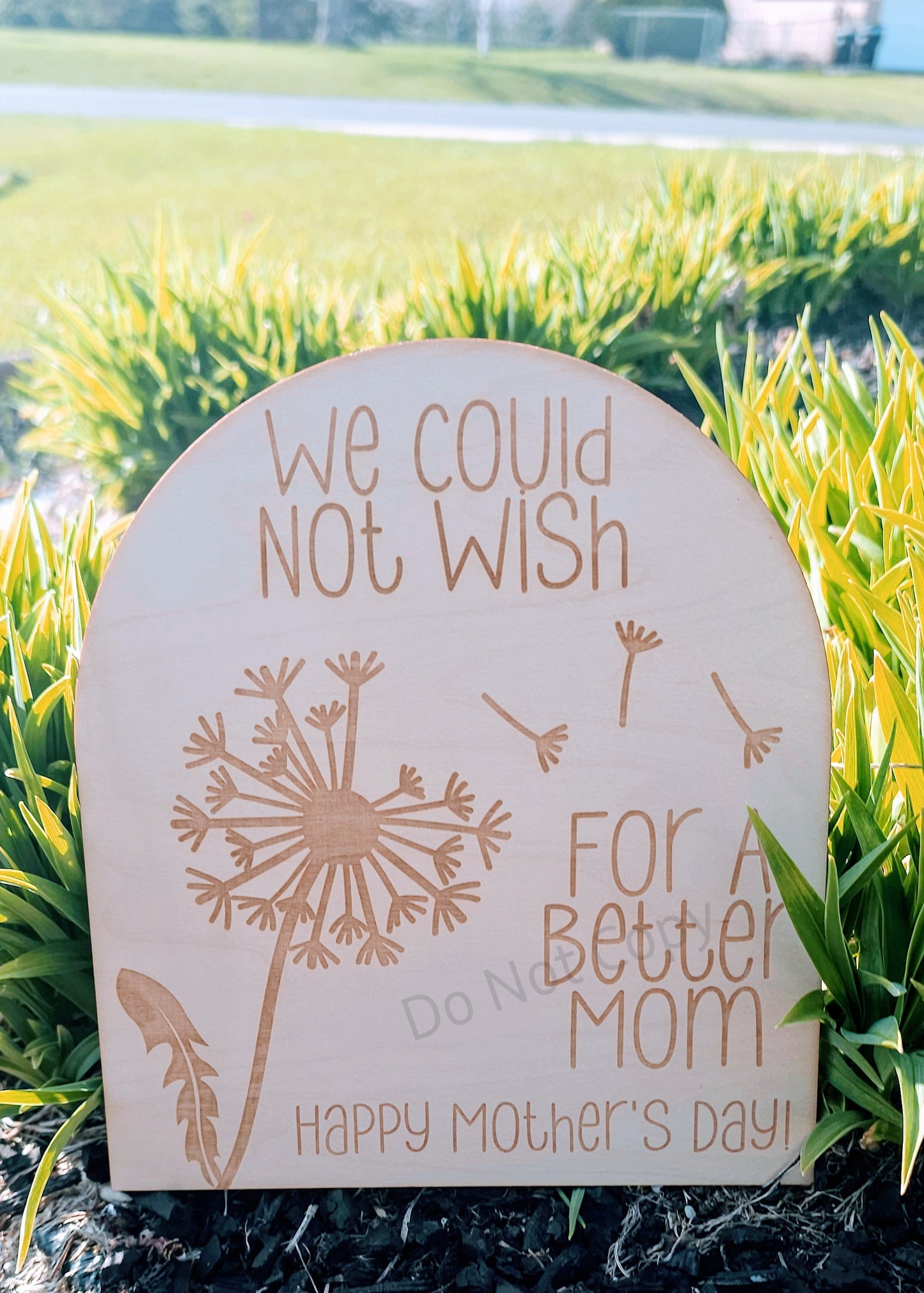 Couldn't Wish For Thumb Print Flower Mother's Day Plaque