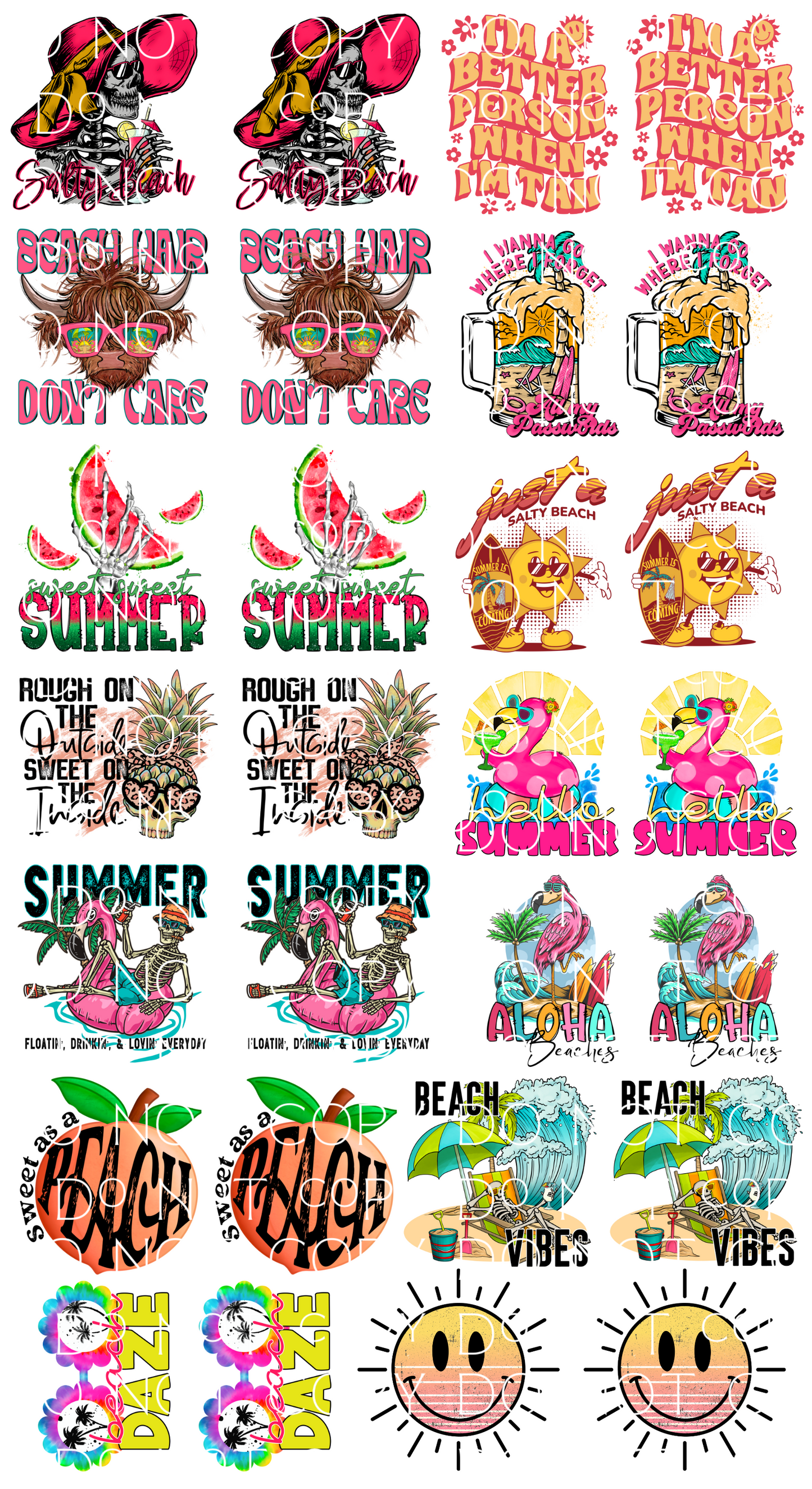 Koozie Gang Sheet - SUMMER