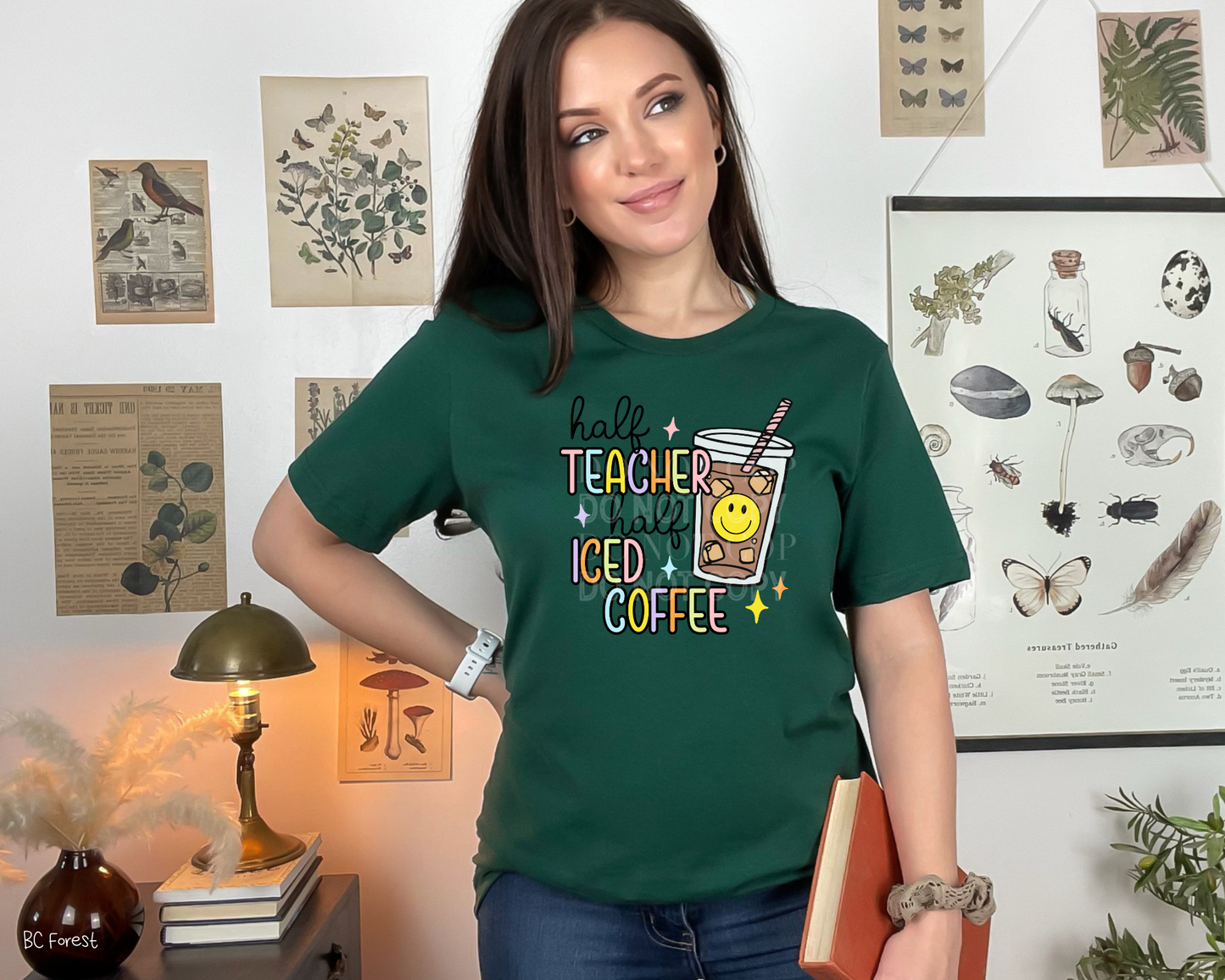 Half Teacher Half Coffee - Direct To Film Transfer