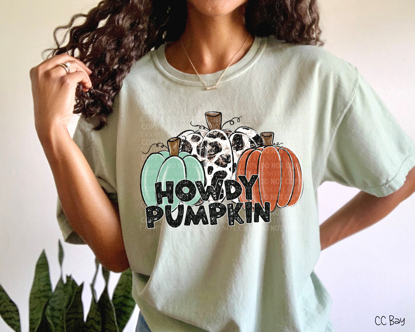 Howdy Pumpkin Trio - Direct To Film Transfer