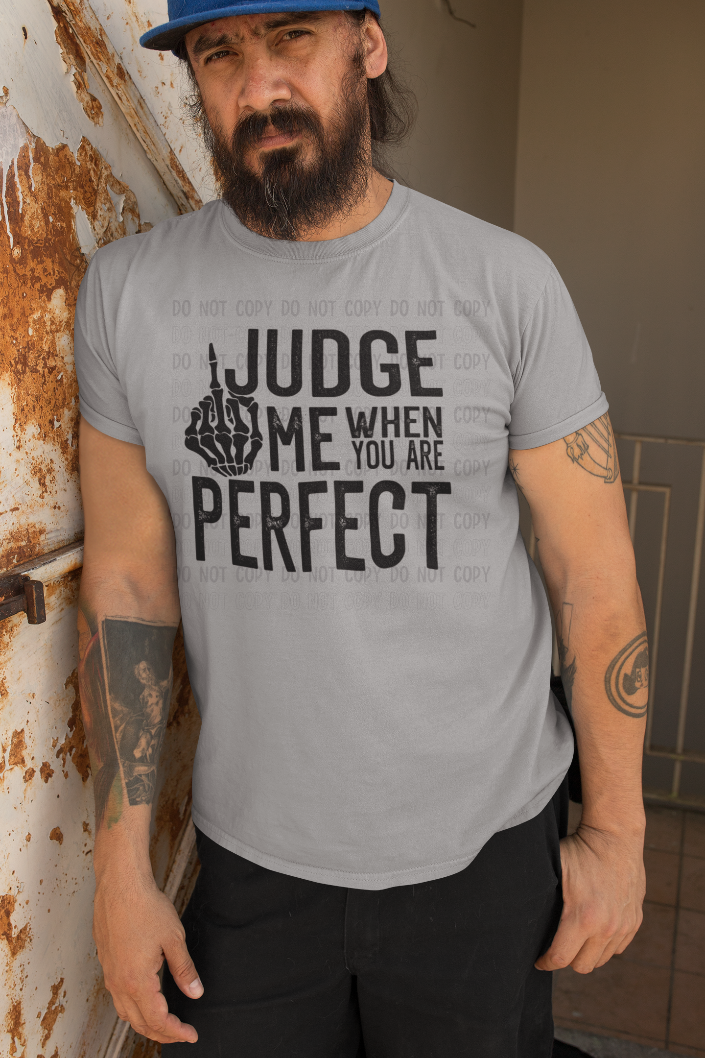 Judge Me When You Are Perfect - Direct To Film Transfer